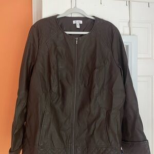 Dark Brown Leather Jacket